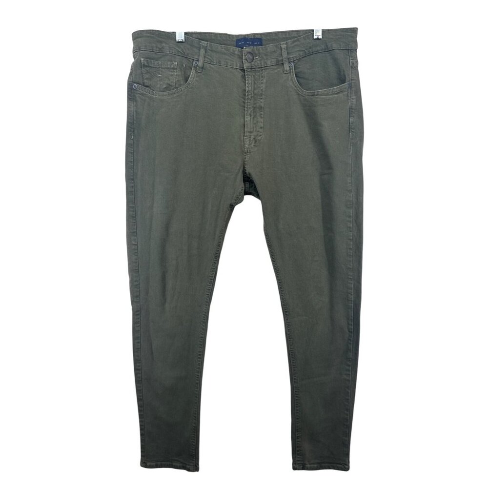 Zara ZMDC Denim Mens Jeans Sz 36 x 29 Green Skinny Hipster Modern City Casual